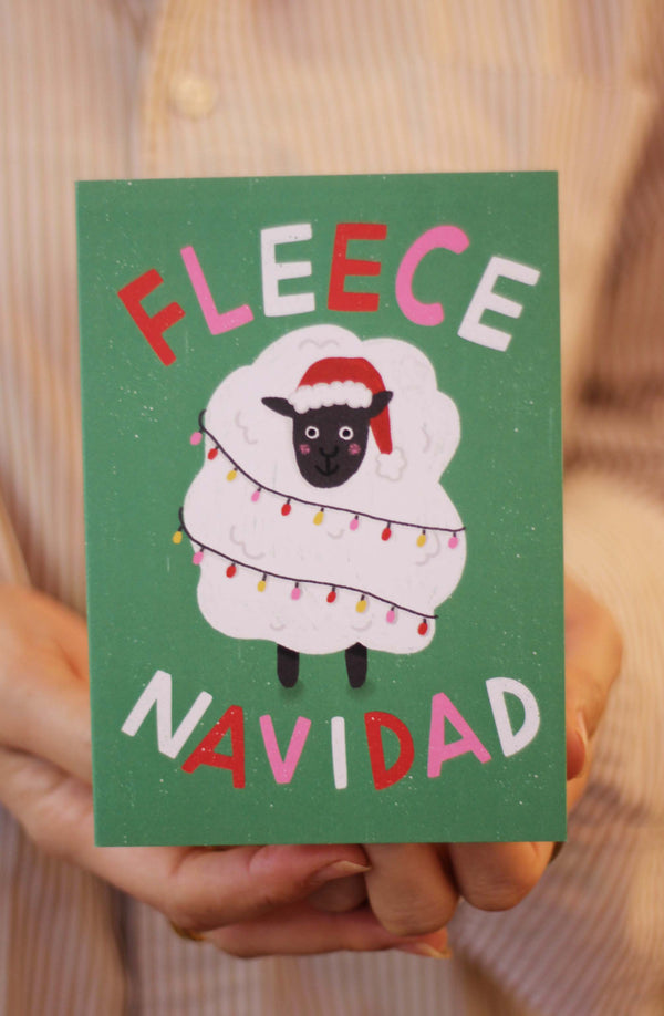 Fleece Navidad Christmas Card