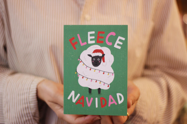 Fleece Navidad Christmas Card