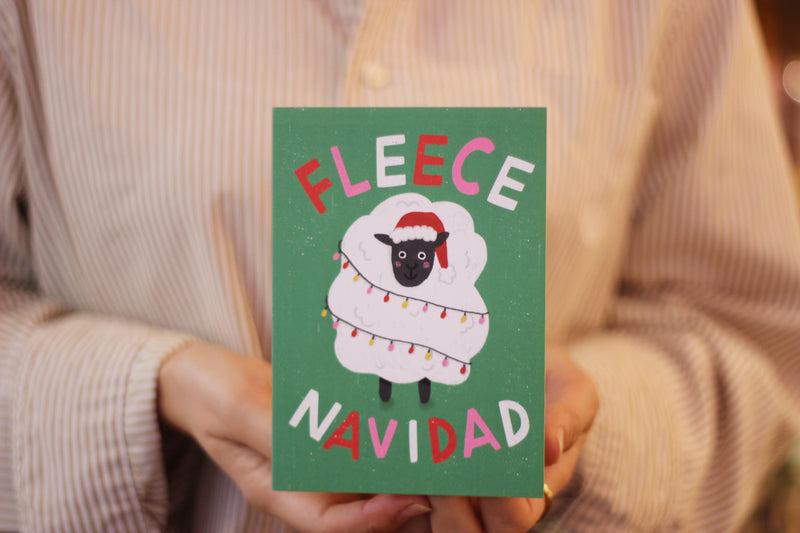 Fleece Navidad Christmas Card