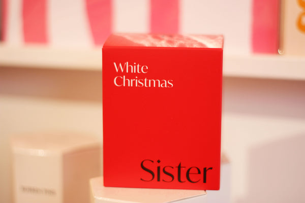 White Christmas Candle by SisterBrother