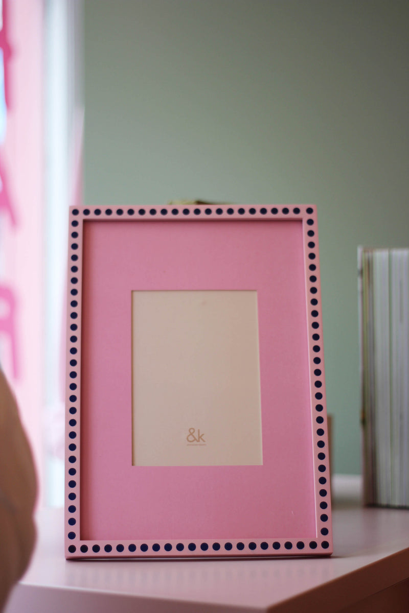 Buy Pink Large Dot Photo Frame by & Klevering in Irish Homewares Store ...