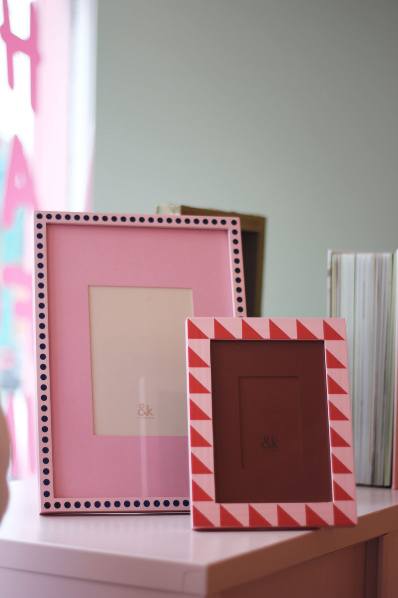 Buy Pink Large Dot Photo Frame by & Klevering in Irish Homewares Store ...