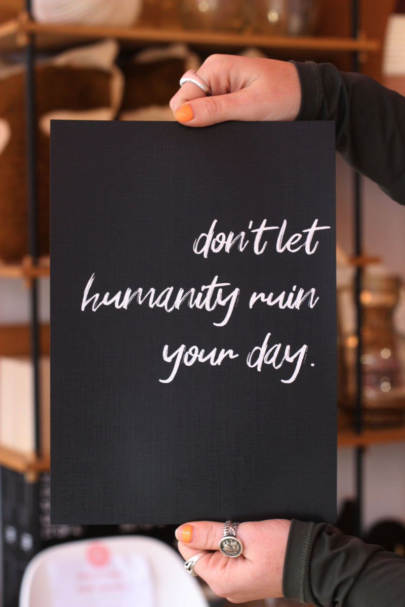 Don't Let Humanity Print