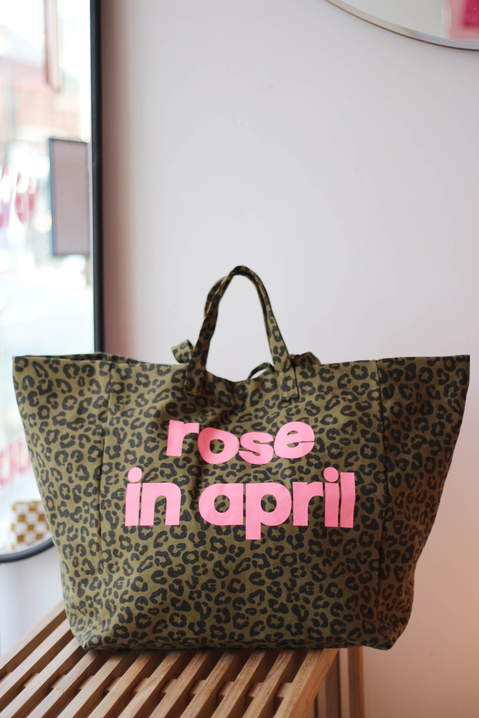 Elisa Leopard Olive Oversized Tote Bag - Special Edition - Buy