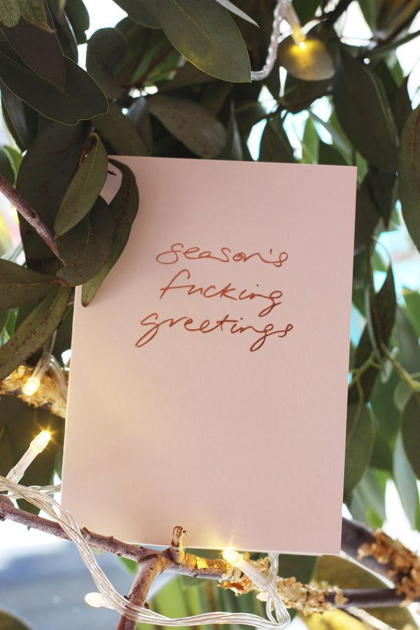 Season's Fucking Greetings Christmas Card