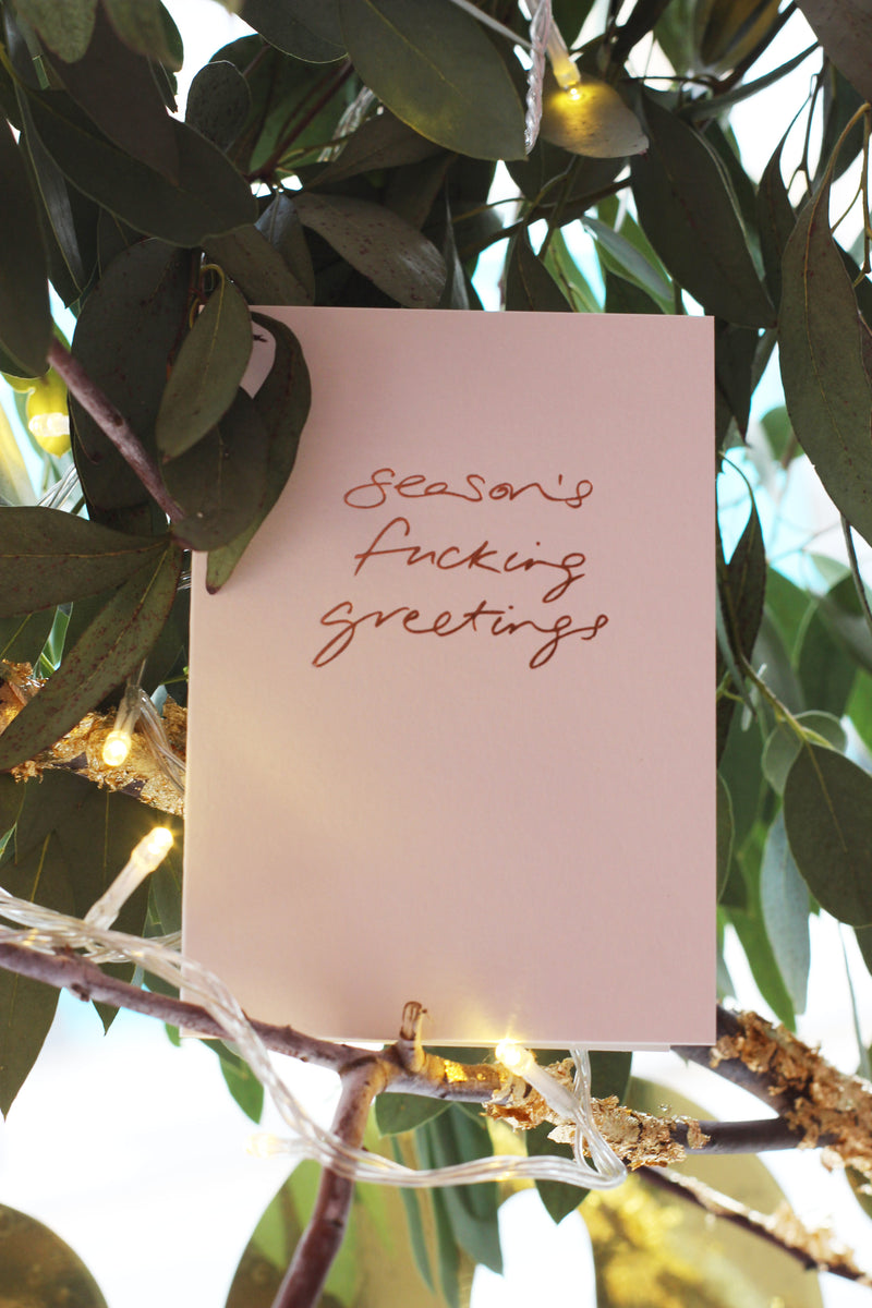 Season's Fucking Greetings Christmas Card
