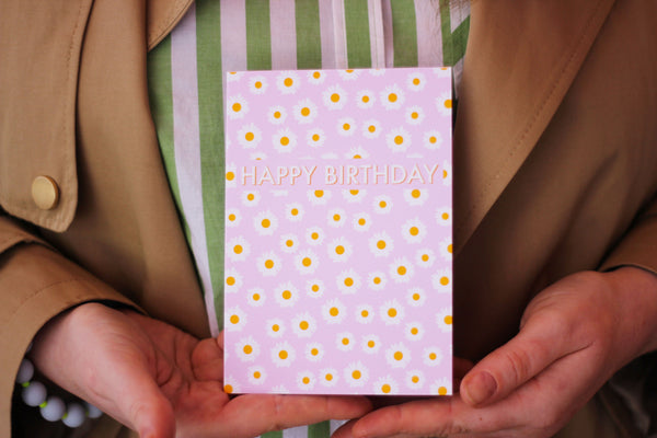 Happy Birthday Flowers Card