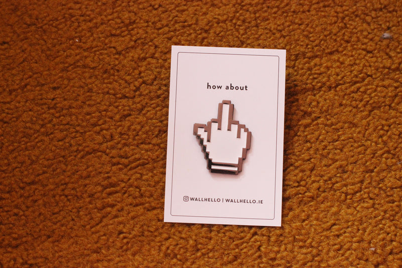 Middle Finger Enamel Pin