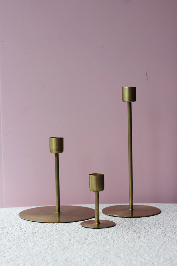 Anit Antique Brass Candleholder