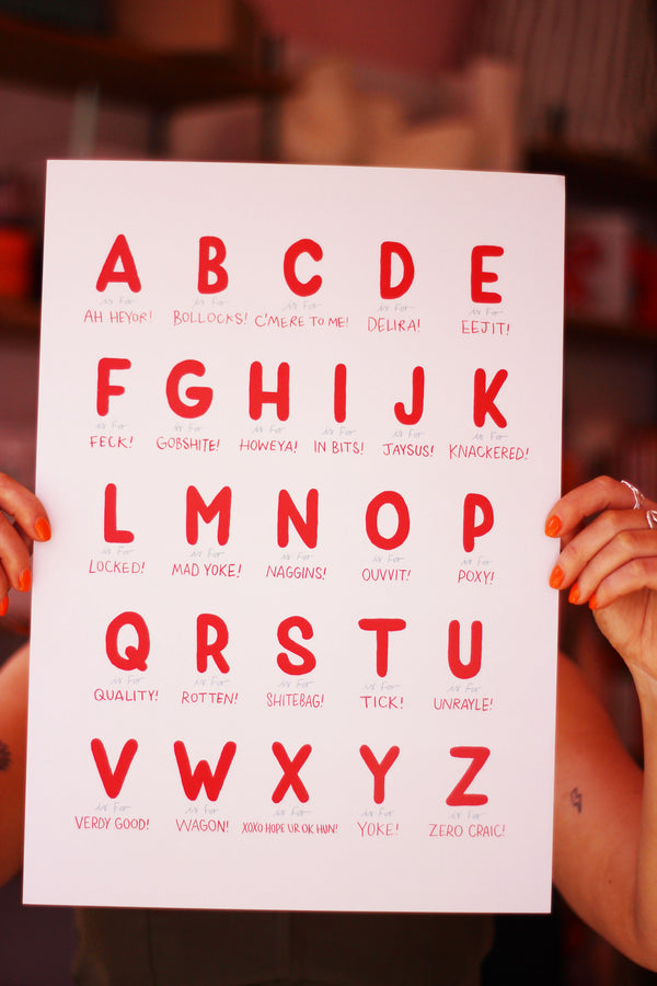 Dublin Alphabet Art Print