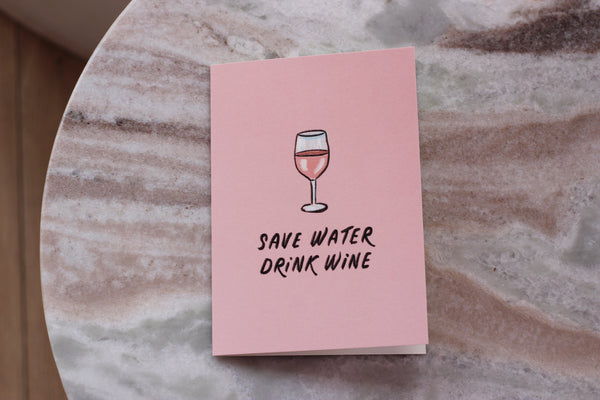 Drink wine Greeting Card