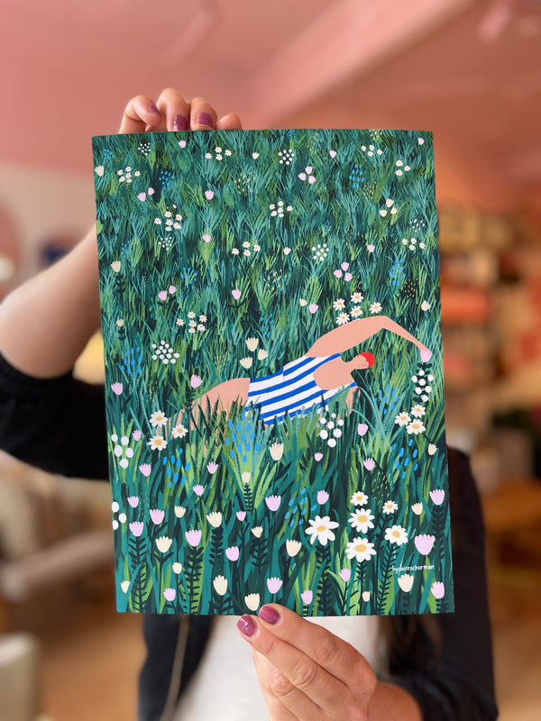 Field Swimmer Art Print