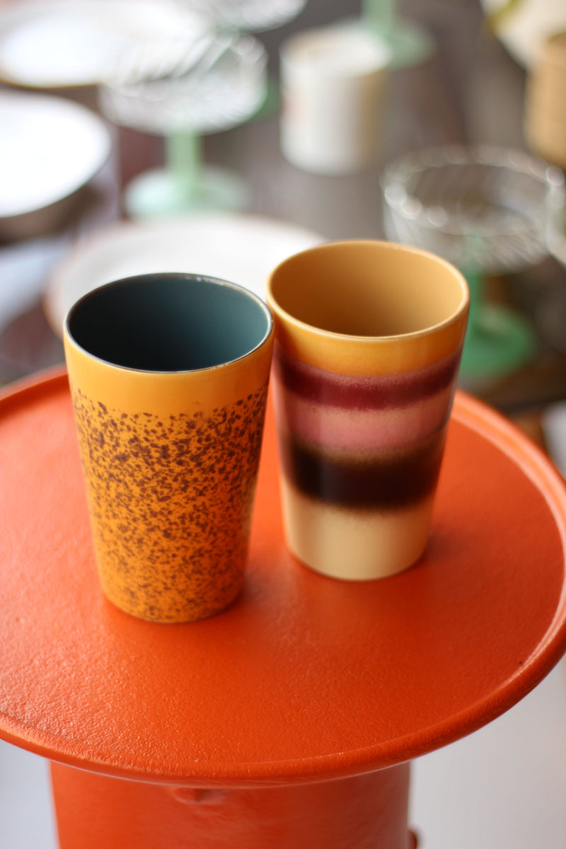 HKliving Beach Tea Mug Set - 70's Ceramics