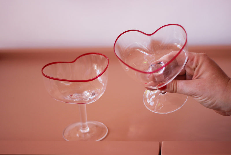 Heart-shaped Champagne Coupe Glass