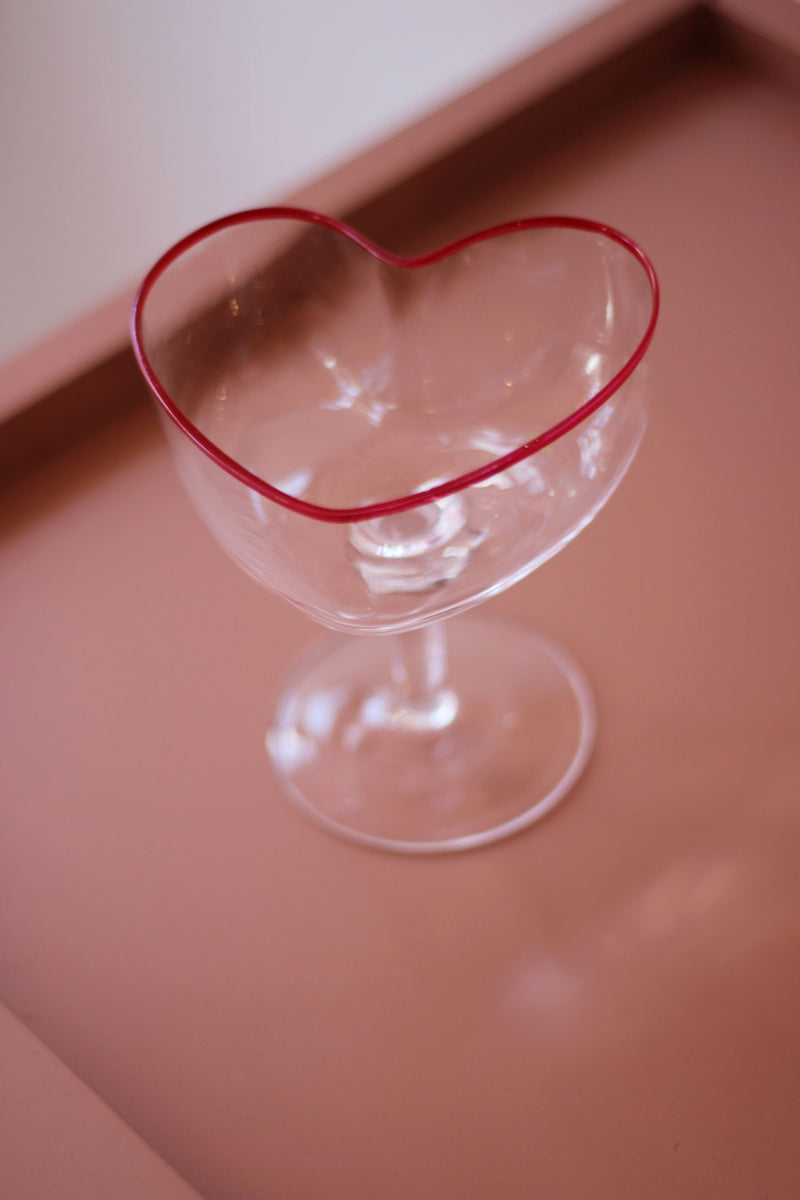 Heart-shaped Champagne Coupe Glass