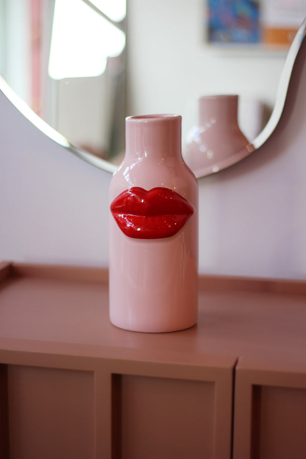 Pink Lips Vase