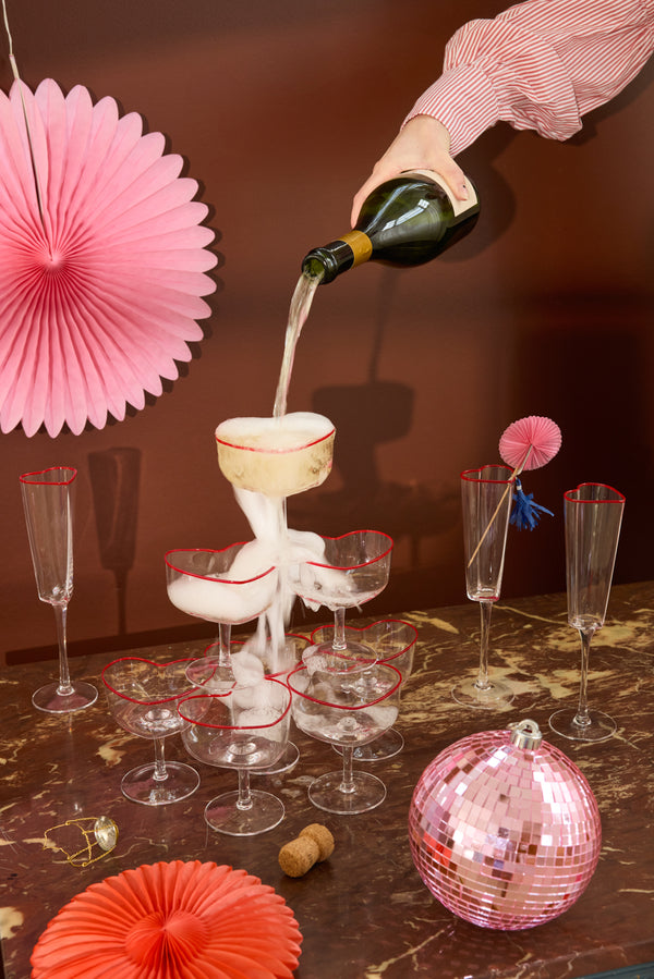 Heart-shaped Champagne Coupe Glass