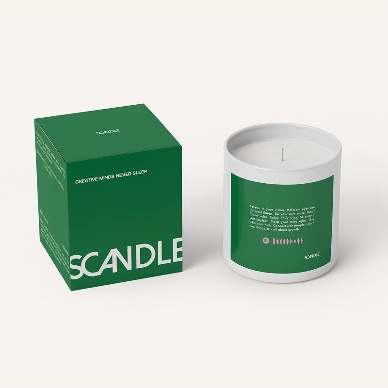 Creative Minds Never Sleep Candle