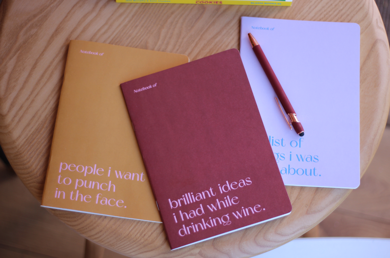 Brilliant Ideas I had while drinking wine notebook