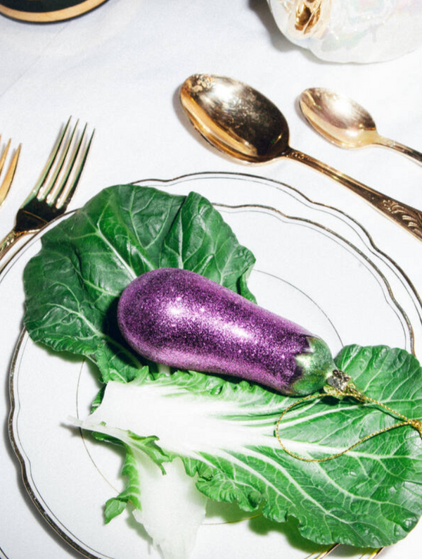 Aubergine/ Eggplant Christmas Decoration 🍆🍆🍆