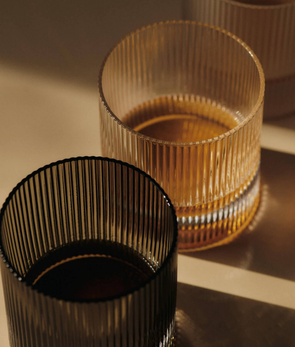 Ripple Clear Tumbler Glasses - Set of 2
