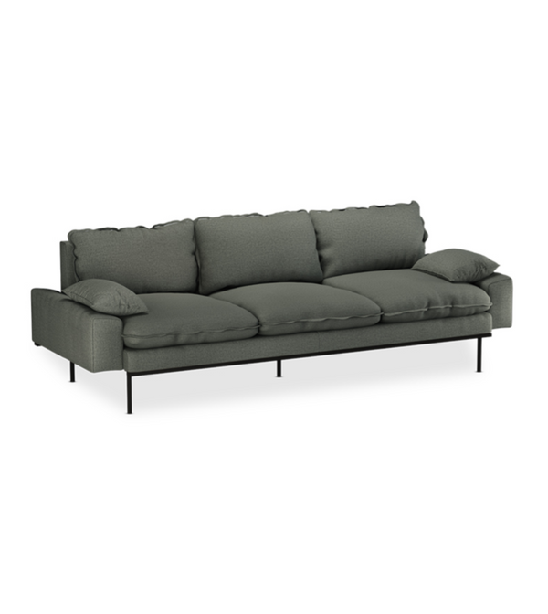 HKliving Wander Army Green Retro Sofa