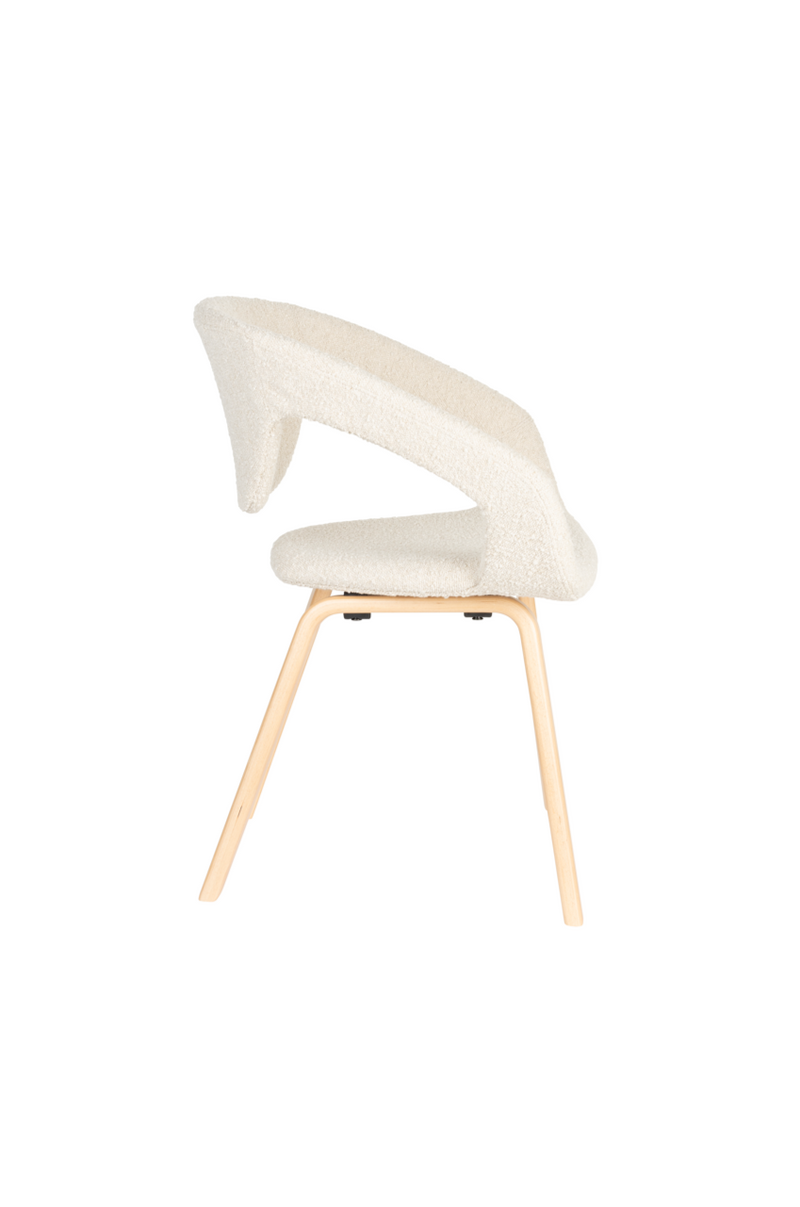 Flexback Boucle Armchair - Dining Chair