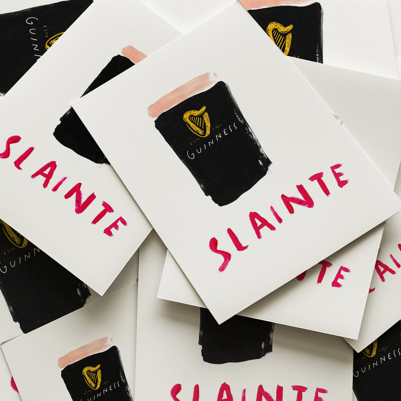 Slainte Guinness Art Print