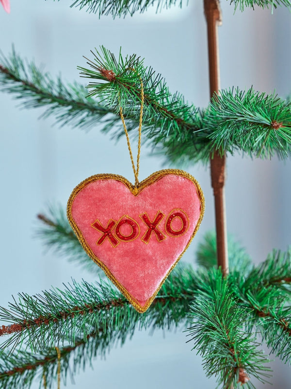 XOXO Heart Christmas Decoration