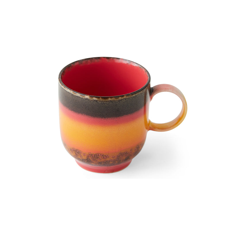 HKliving 70's Ceramic Excelsa Coffee Mug (with handles)