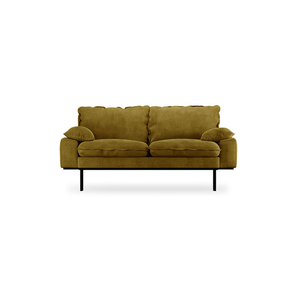 HKliving Velvet Olive Retro Sofa