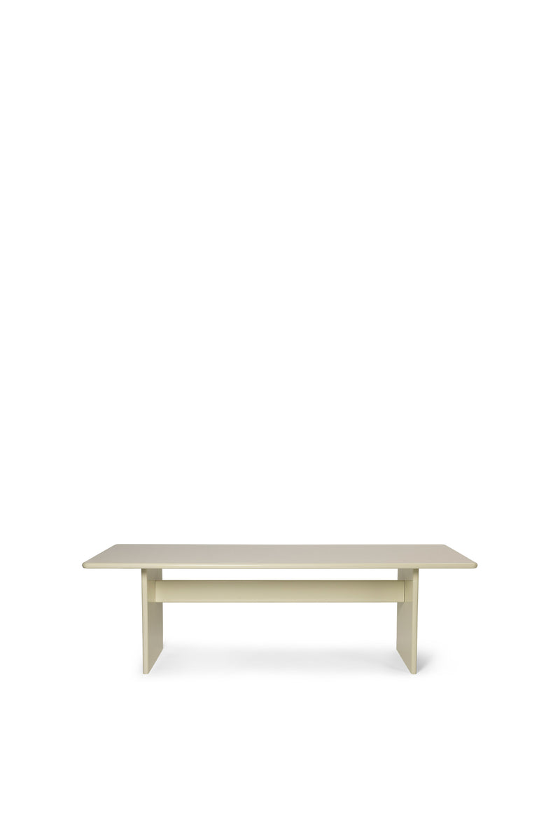 Rink Dining Table in Eggshell