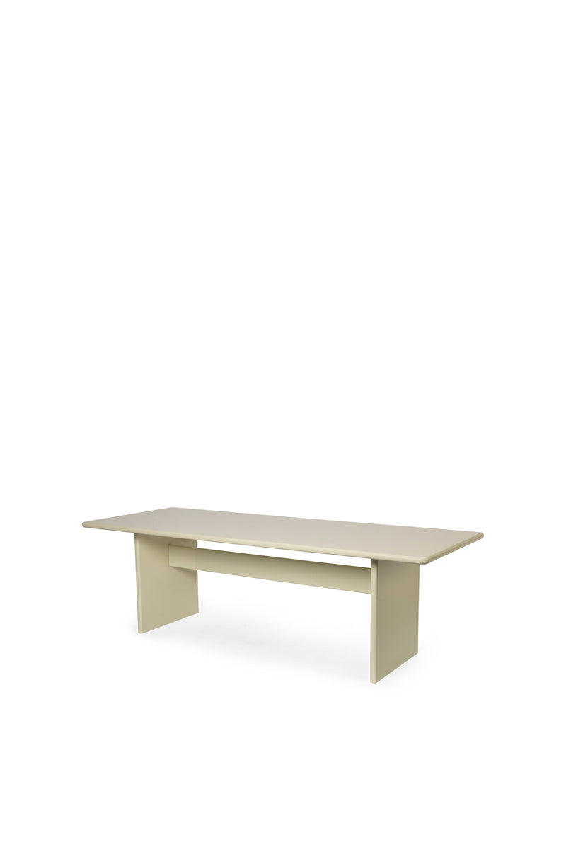 Rink Dining Table in Eggshell