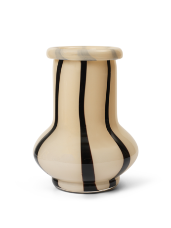 Riban Vase (Cream and Stripes)