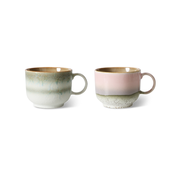 HKliving 70's Ceramic Nova Tea Cup (Set of 2)
