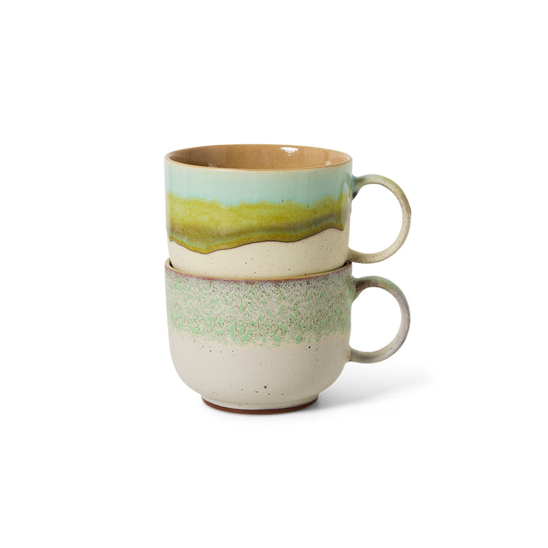 HKliving 70's Ceramic Neo Tea Cups (Set)