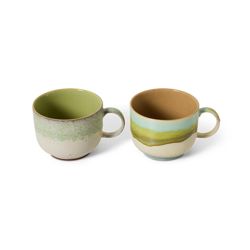 HKliving 70's Ceramic Neo Tea Cups (Set)