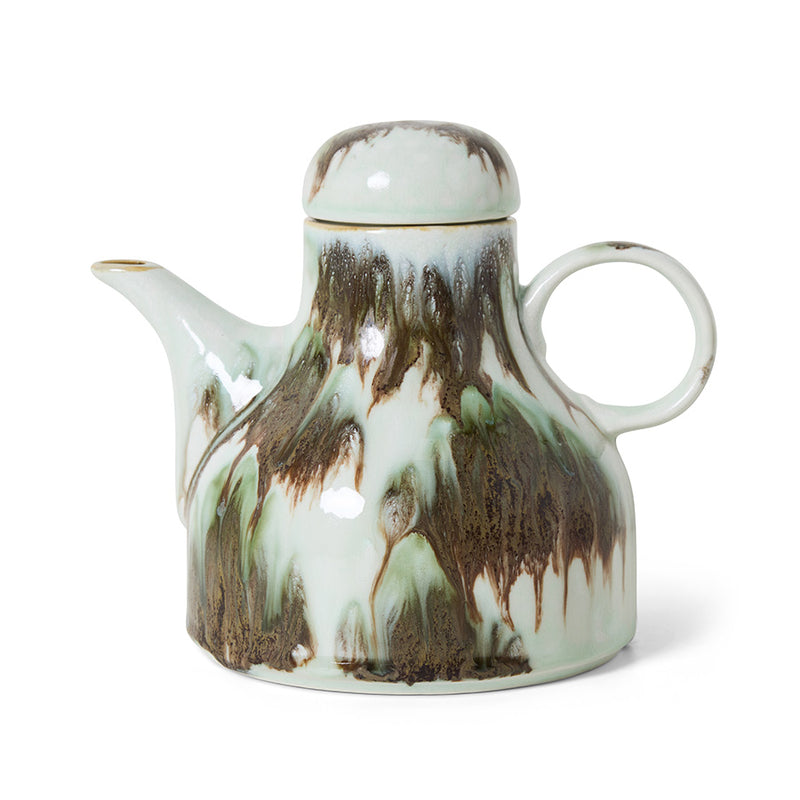 HKliving 70's Ceramic Tide Tea or Coffee Pot