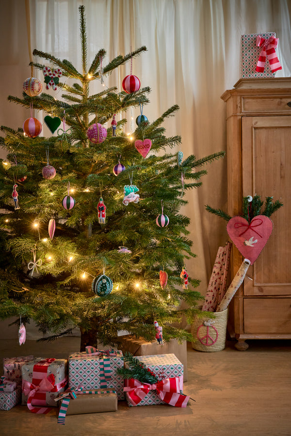 XOXO Heart Christmas Decoration