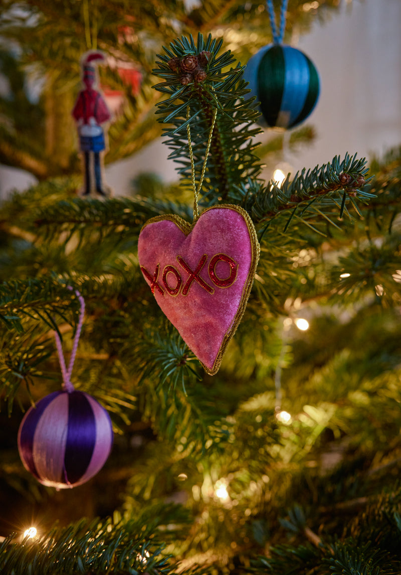 XOXO Heart Christmas Decoration