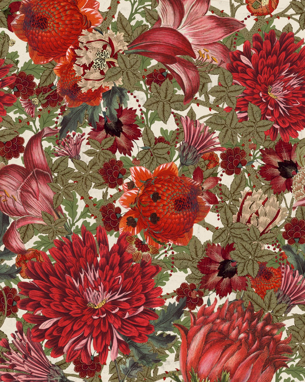 THE FLOWERING Floral Wallpaper