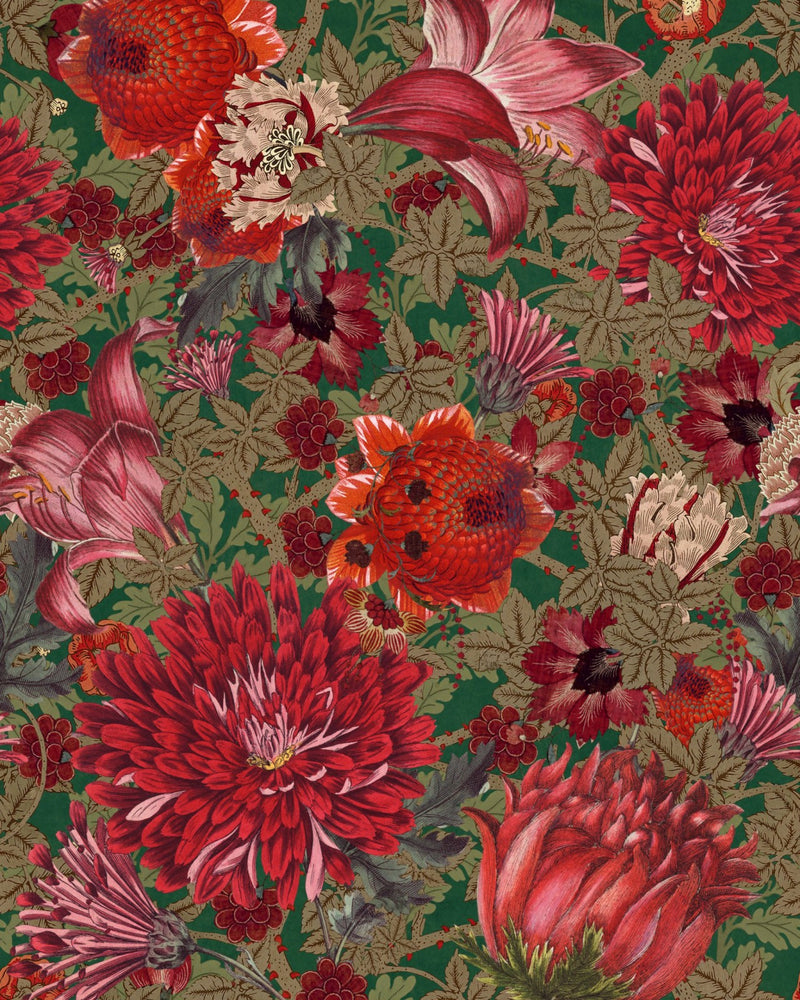 THE FLOWERING Floral Wallpaper