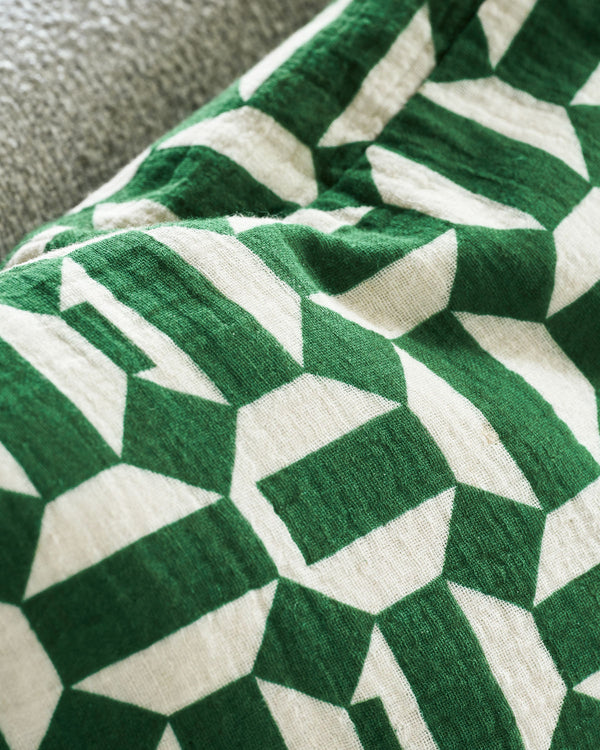 Etha Pattern Green Cushion