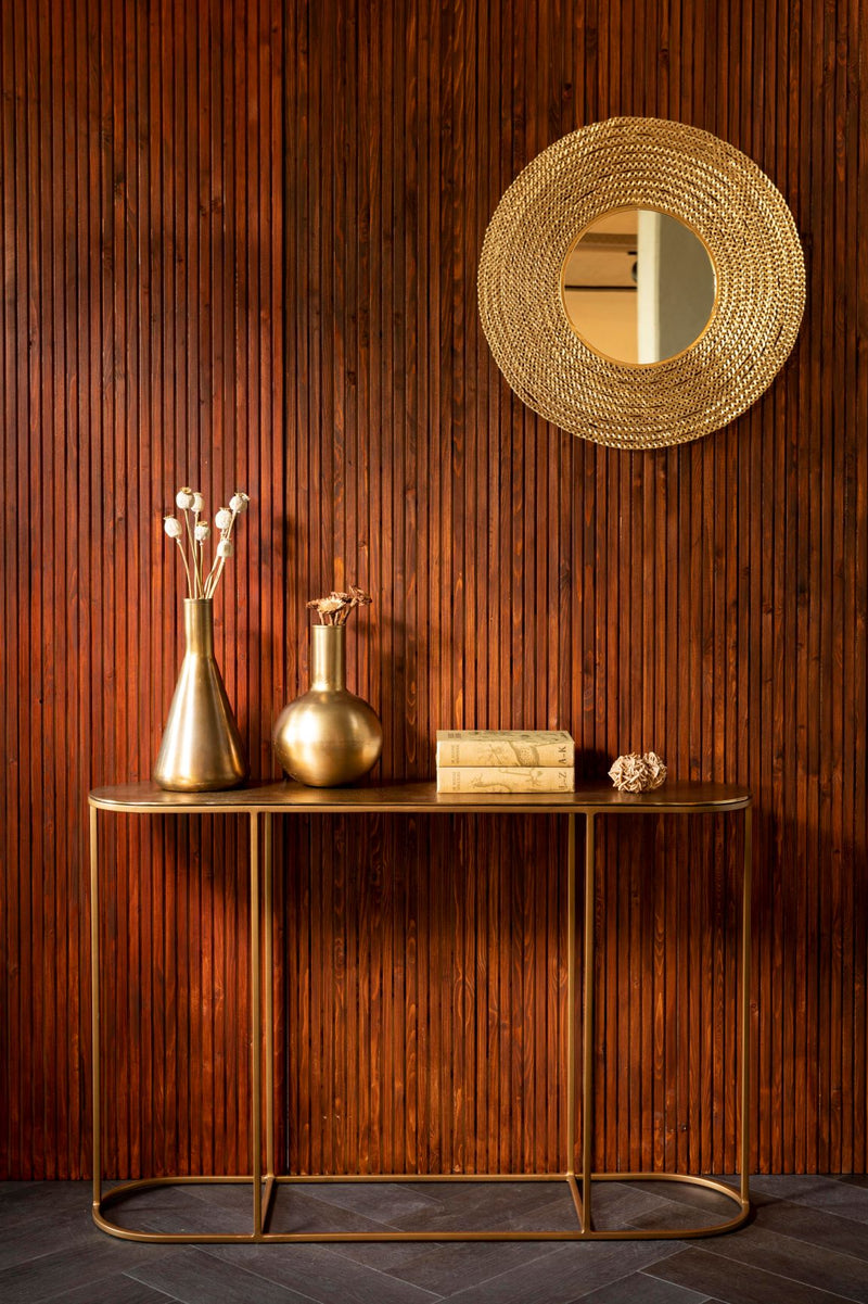 Zodiac Brass Console Table