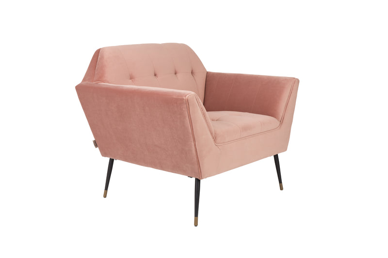 Kate Lounge Chair in Velvet