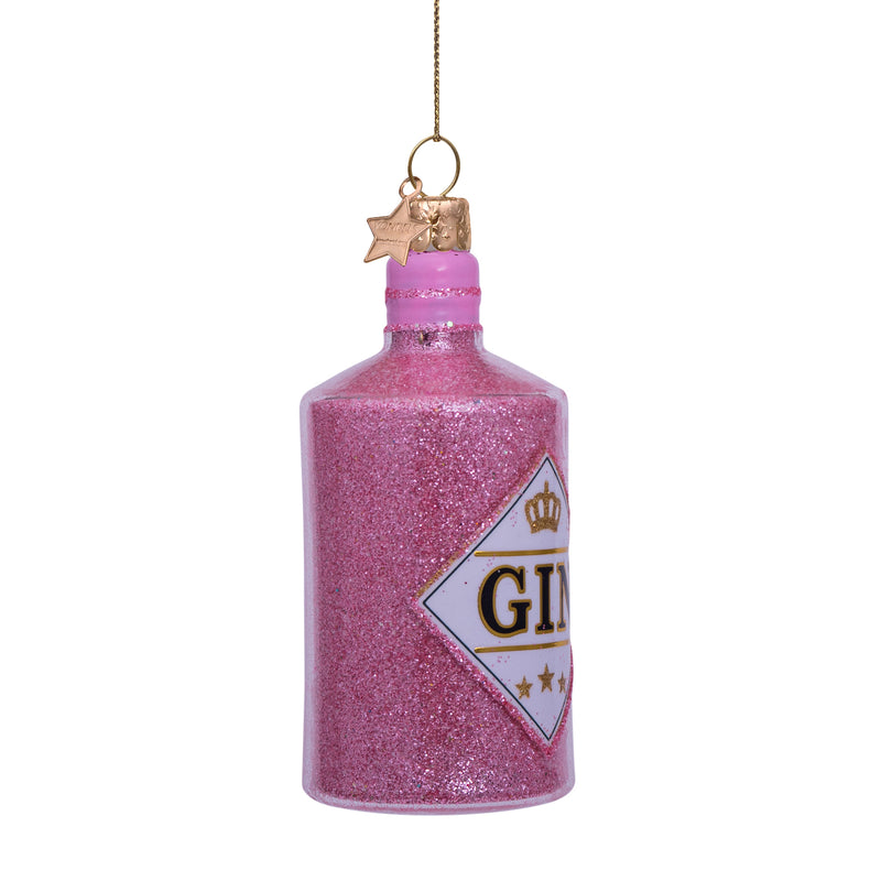 Pink Gin Christmas Decoration