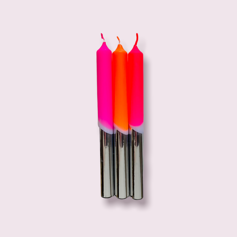Dip Dye Pop Candles/ Girls of Fire - Set of 3