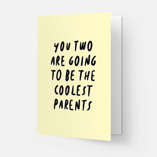 Coolest parents greeting card: Double folded / Parents