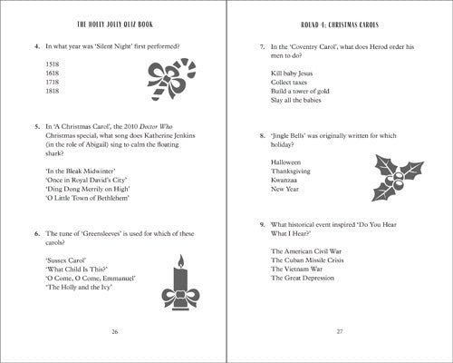 Holly Jolly Christmas Quiz Book