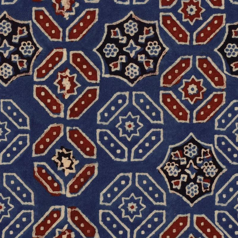 Ajrak Blue Wallpaper
